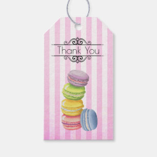 Macarons French Pastry Pastel Watercolor Vielen Da Geschenkanhänger