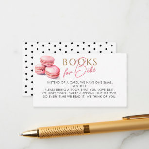 Macarons für Bébé Babydusche Begleitkarte