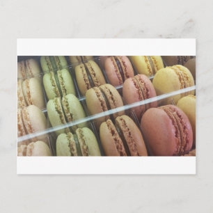 Macarons galore postkarte