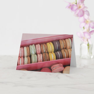 Macarons in verschiedenen Farben Karte
