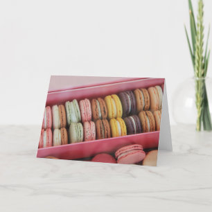 Macarons in verschiedenen Farben Karte