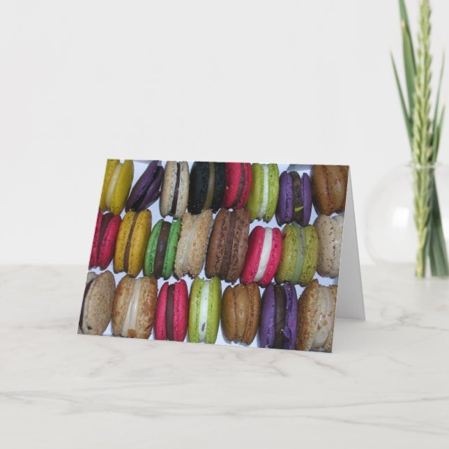 Macarons Karte (Vorderseite)