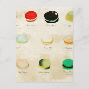 Macarons Paris Pastry Rupydetequila Postkarte
