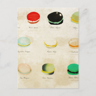 Macarons Paris Pastry Rupydetequila Postkarte