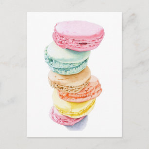 Macarons Postkarte