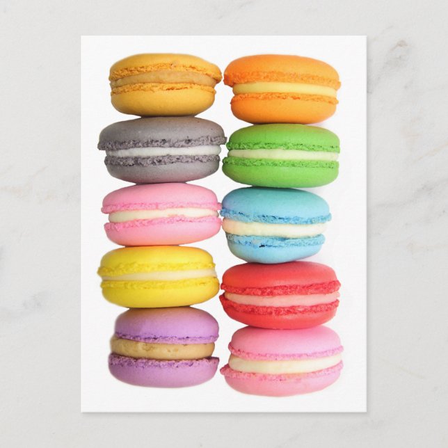 Macarons Postkarte (Vorderseite)