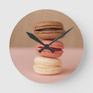 Macarons Runde Wanduhr