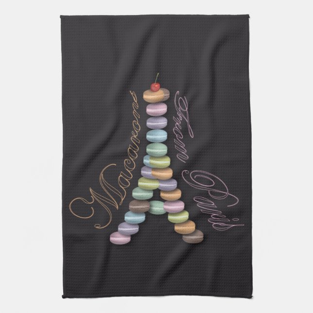 Macarons von Paris-Tuch Handtuch (Vertikal)