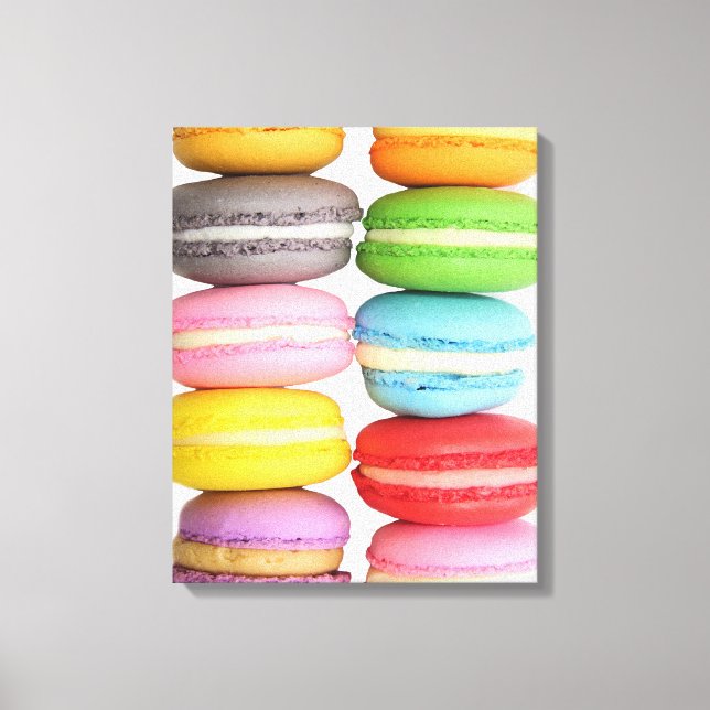 Macarons Wrapped Canvas Leinwanddruck (Vorderseite)