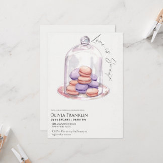 Macaroon-Brautparty Einladung