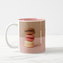 Macaroons-benutzerdefinierte Monogramm-Tasse Zweifarbige Tasse