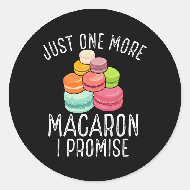 Macarron Macaroon Fans Französischer Makar Runder Aufkleber (Vorderseite)