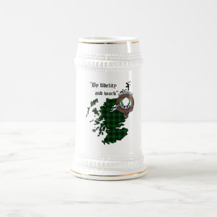 MacArthur Clan Abzeichen Stein Bierglas