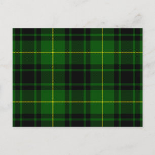 MacArthur-Tartan grün kariert Postkarte