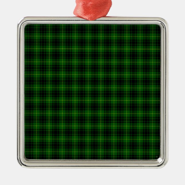 MacArthur Tartan Ornament Aus Metall (Vorne)