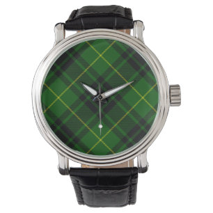 MacArthur Tartgrün kariert Armbanduhr