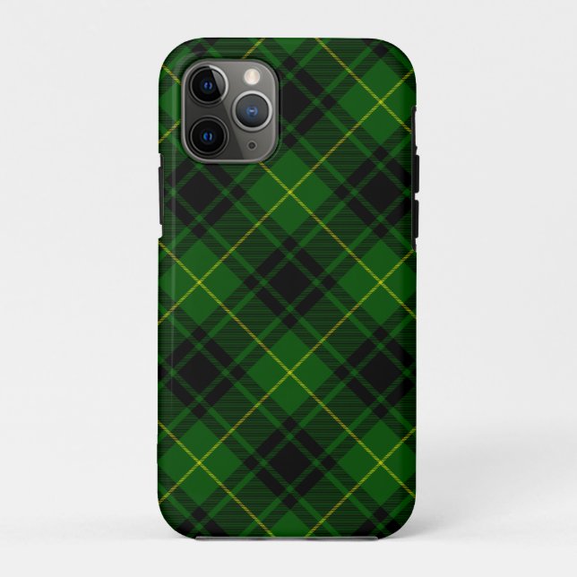 MacArthur Tartgrün kariert Case-Mate iPhone Hülle (Rückseite)