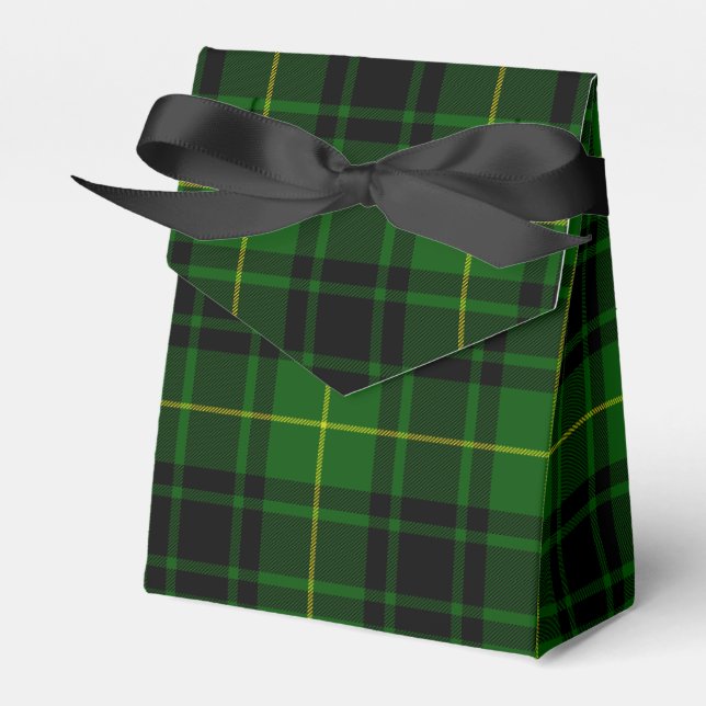 MacArthur Tartgrün kariert Geschenkschachtel (Vorderseite)