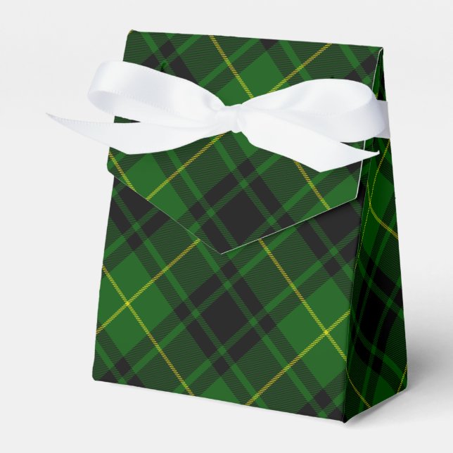 MacArthur Tartgrün kariert Geschenkschachtel (Vorderseite)