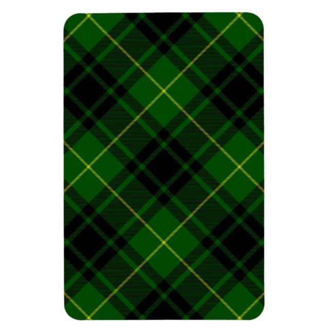 MacArthur Tartgrün kariert Magnet (Vertikal)