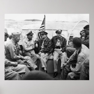 MacArthur und seine Generäle Poster