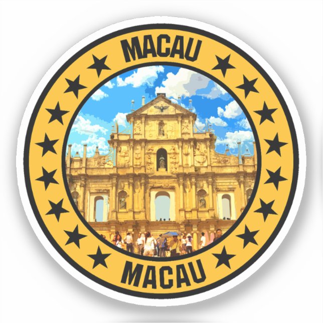 Macau Aufkleber (Vorderseite)