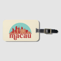 Macau China Retro City Skyline Stadtrundgang