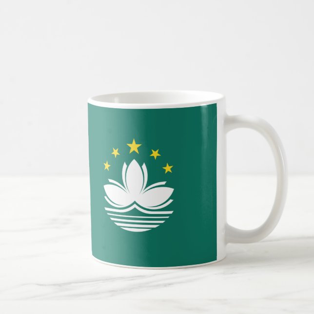 Macau Flag Keramik Tasse (Rechts)