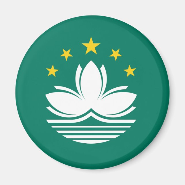 Macau Flag Magnet (Vorne)