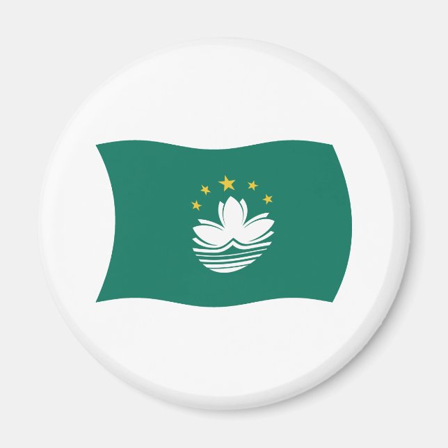 Macau Flag Magnet (Vorne)