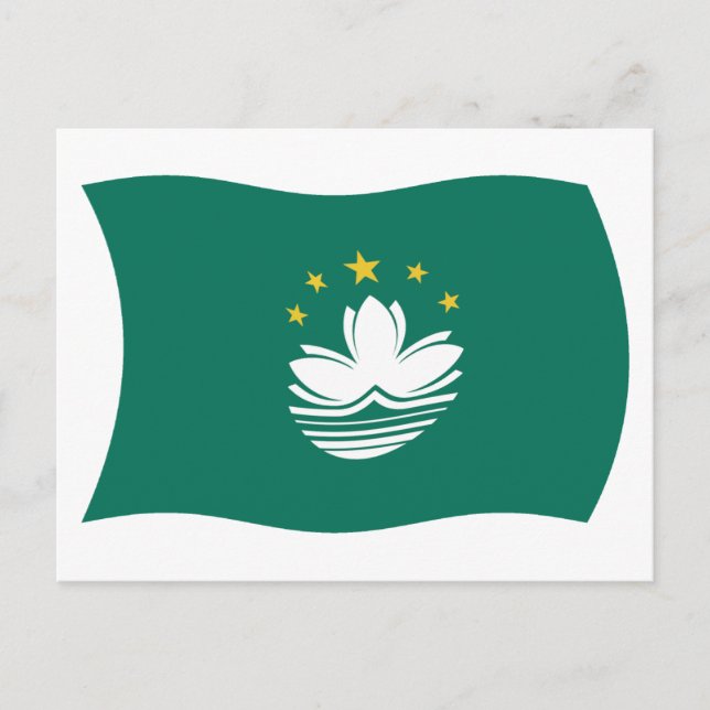 Macau Flag Postkarte (Vorderseite)