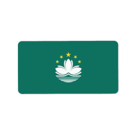 Macau-Flagge Adressaufkleber