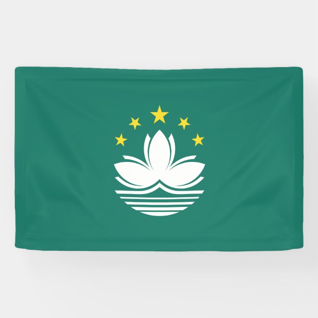 Macau-Flagge Banner (Horizontal)