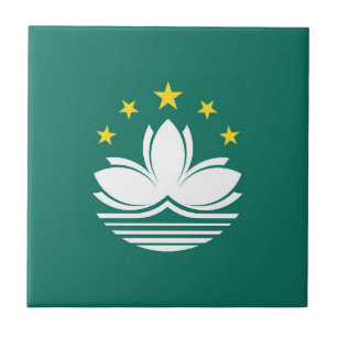 Macau-Flagge Fliese