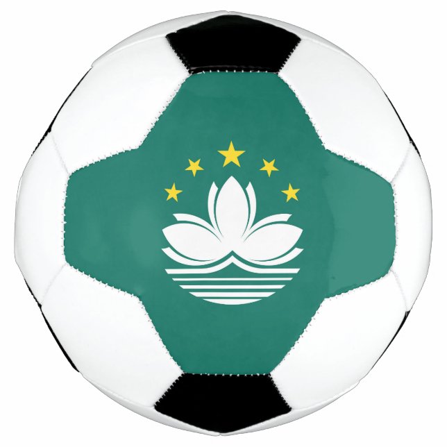 Macau-Flagge Fußball (Vorderseite)