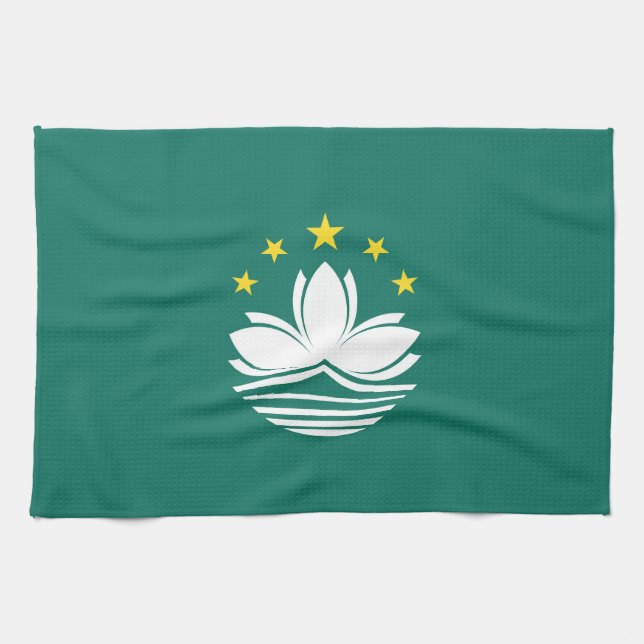 Macau-Flagge Geschirrtuch (Horizontal)