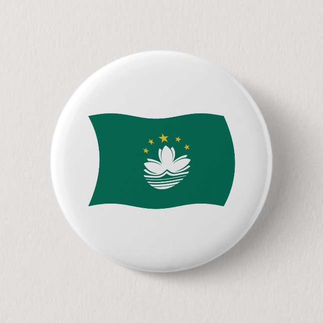 Macau-Flagge-Knopf Button (Vorderseite)