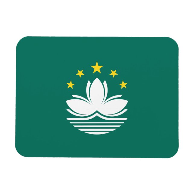 Macau-Flagge Magnet (Horizontal)