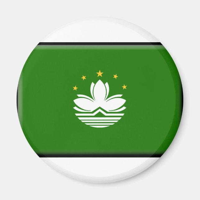 Macau-Flagge Magnet (Vorne)