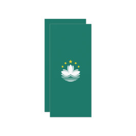 Macau-Flagge Menükarte