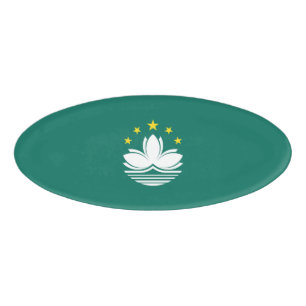 Macau-Flagge Namenschild