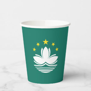 Macau-Flagge Pappbecher