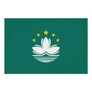 Macau-Flagge Poster