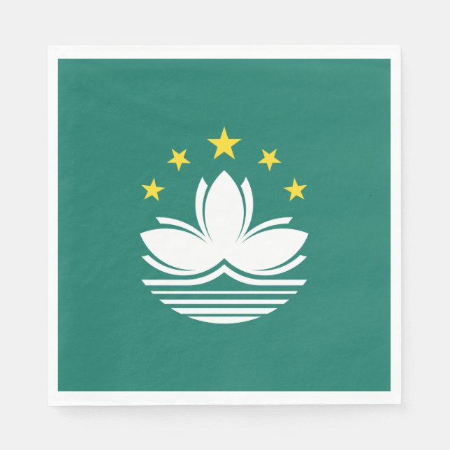 Macau-Flagge Serviette (Vorderseite)