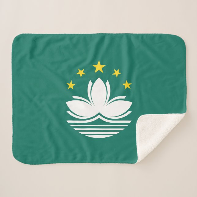 Macau-Flagge Sherpadecke (Vorderseite (Horizontal))