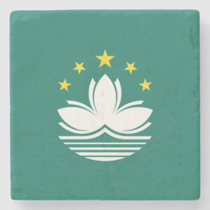 Macau-Flagge Steinuntersetzer