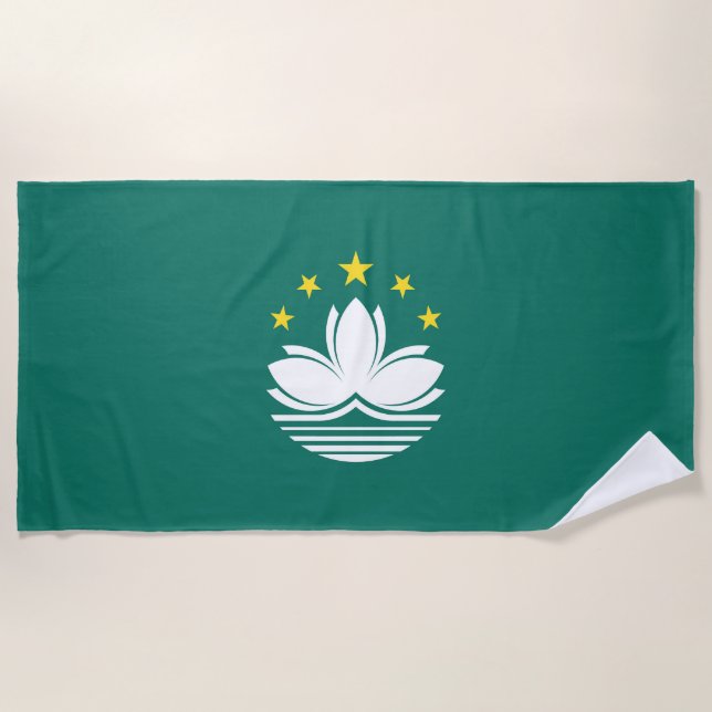 Macau-Flagge Strandtuch (Vorderseite)