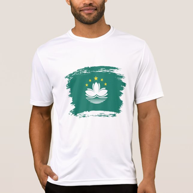 Macau-Flagge T-Shirt (Vorderseite)