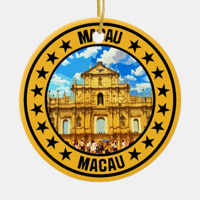 Macau Keramik Ornament (Vorne)
