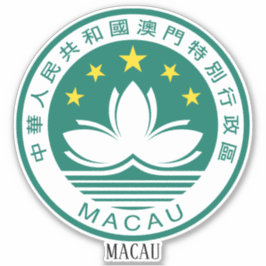 Macau National Coat of Arms Patriotic Aufkleber